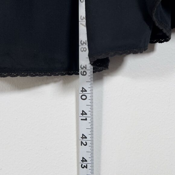 Aritzia Wilfred Sonore Babydoll Dress Sz L Black Pintuck Pleat Short  Sleeve - Picture 15 of 15